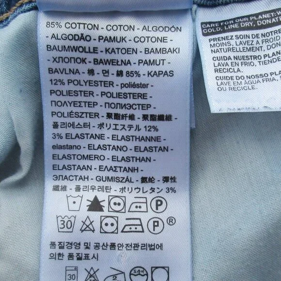 LEVI'S Jeans Size 14 Mid Rise Skinny Denim - Picture 9 of 11